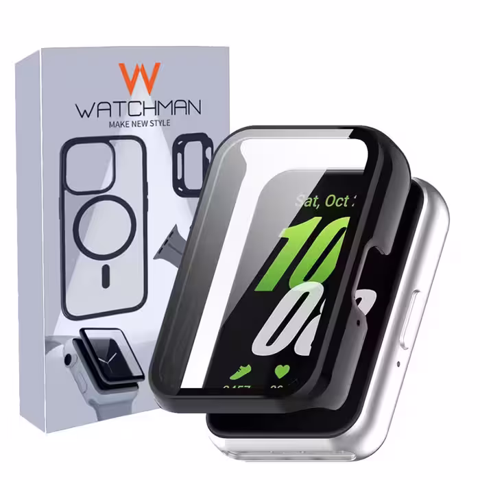 کاور واچ من مدل PC Case مناسب برای ساعت هوشمند سامسونگ Galaxy Watch Fit 3 به همراه محافظ صفحه نمایش | کالا برتری