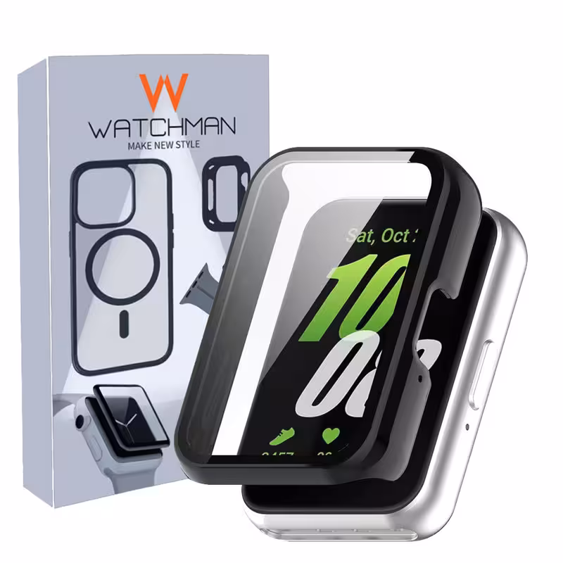 کاور واچ من مدل PC Case مناسب برای ساعت هوشمند سامسونگ Galaxy Watch Fit 3 به همراه محافظ صفحه نمایش | کالا برتری