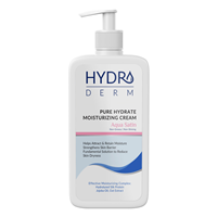 کرم پمپی مرطوب کننده و نرم کننده دست و صورت Satin هیدرودرم حجم 500 میلی لیتر