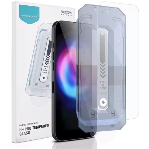 محافظ صفحه نمایش گلس برند نیلکین Nillkin مدل H Plus Pro مناسب Apple iPhone 16 Pro Max بهمراه ابزار نصب
