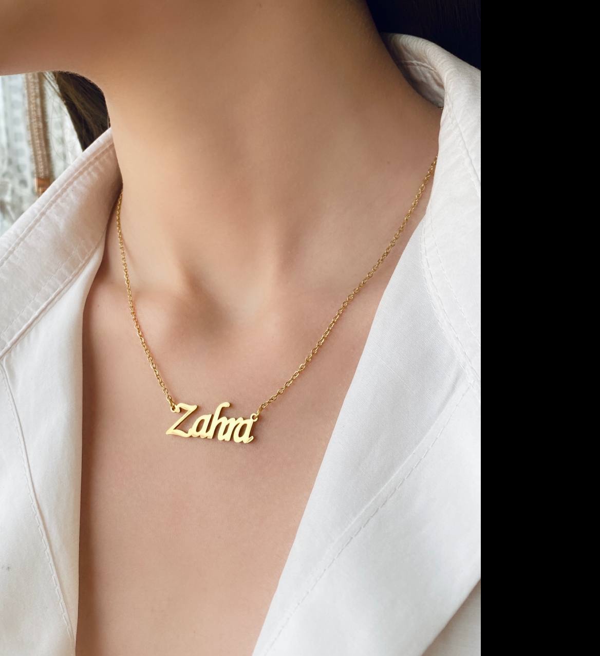 گردنبند اسم استیل زهرا