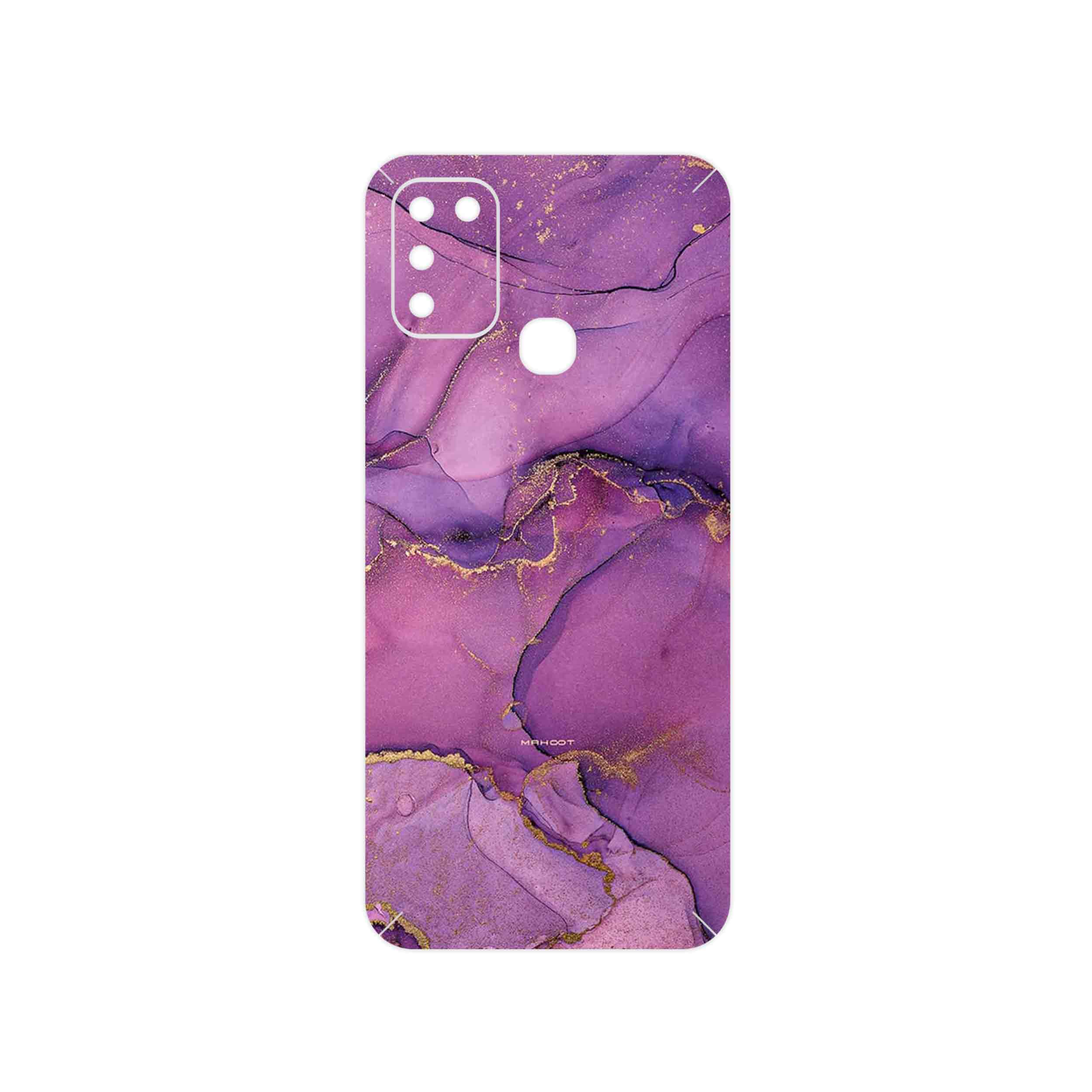 برچسب پوششی ماهوت مدل Purple Marble مناسب برای گوشی موبایل اینفینیکس Hot 10 Play