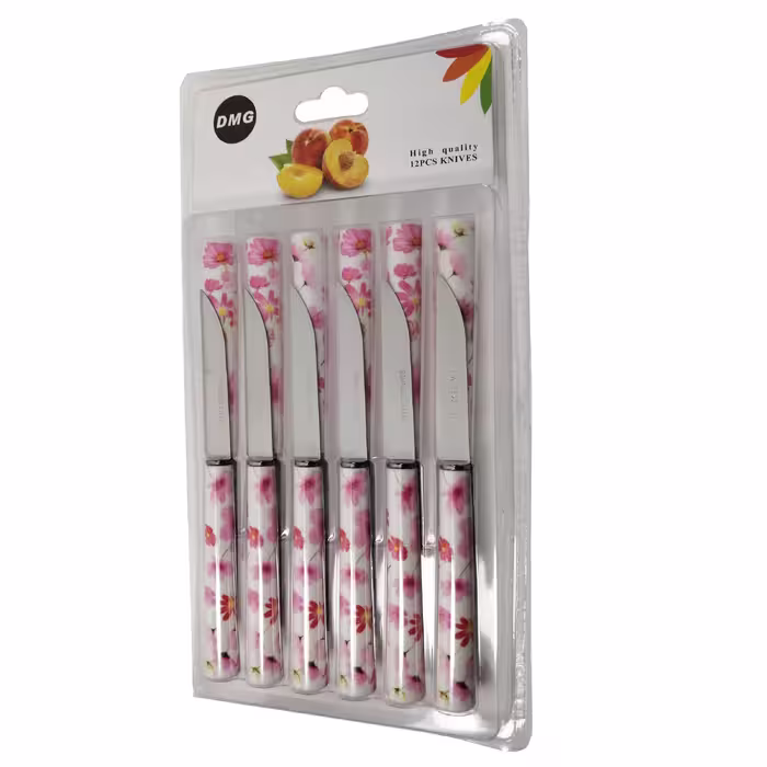 کارد میوه خوری دی ام جی مدل FLOWER-T بسته 12 عددی
