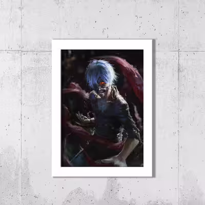 تابلو طرح tokyo ghoul مدل 113w مجموعه 3 عددی