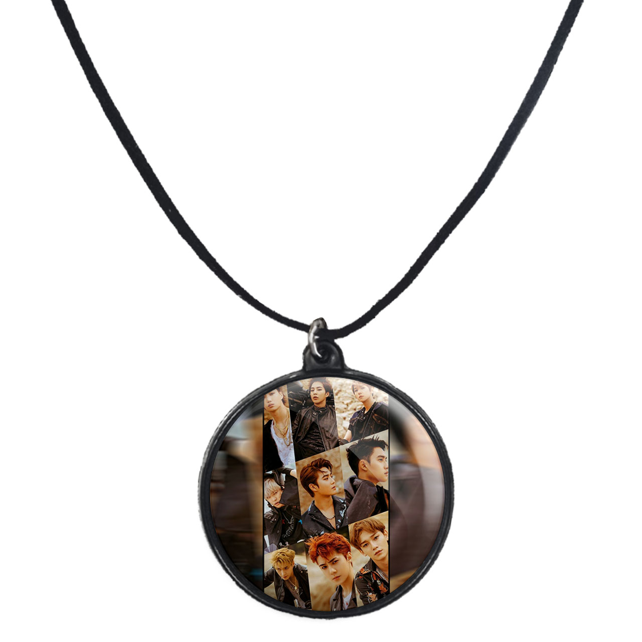 گردنبند پرمانه طرح exo کد pmb.14130 مدل دو طرفه