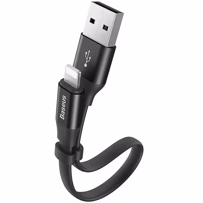کابل USB به لایتنینگ باسئوس مدل Nimble طول 23 سانتی متر | کالا مکس