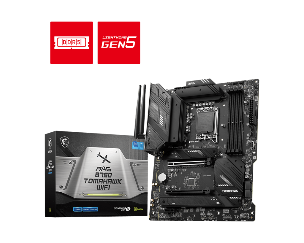 مادربرد ام اس آی مدل MSI B760 TOMAHAWK WIFI D5   گارانتی اصلی