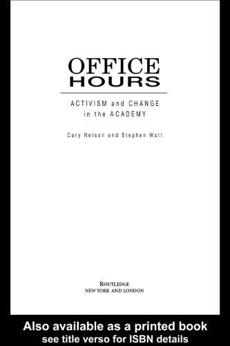 خرید و دانلود نسخه کامل کتاب Office Hours: Activism and Change in the Academy