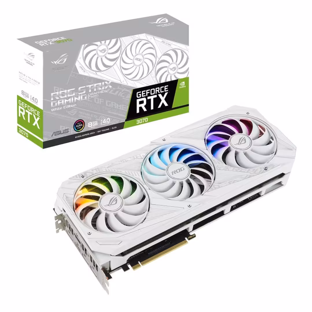 مشخصات، قیمت و خرید کارت گرافیک ایسوس مدل ASUS ROG Strix RTX 3070 8G GAMING WE (None LHR)