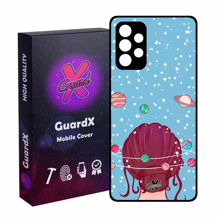 کاور گارد ایکس طرح Girl مدل Glass10211 مناسب برای گوشی موبایل سامسونگ Galaxy A52