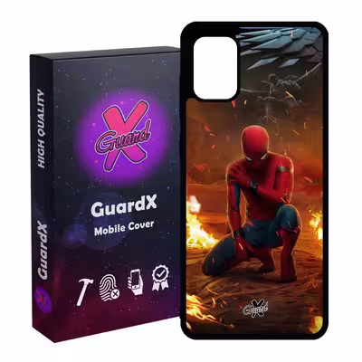 کاور گارد ایکس طرح Spider Man مدل Glass10098 مناسب برای گوشی موبایل سامسونگ Galaxy A31