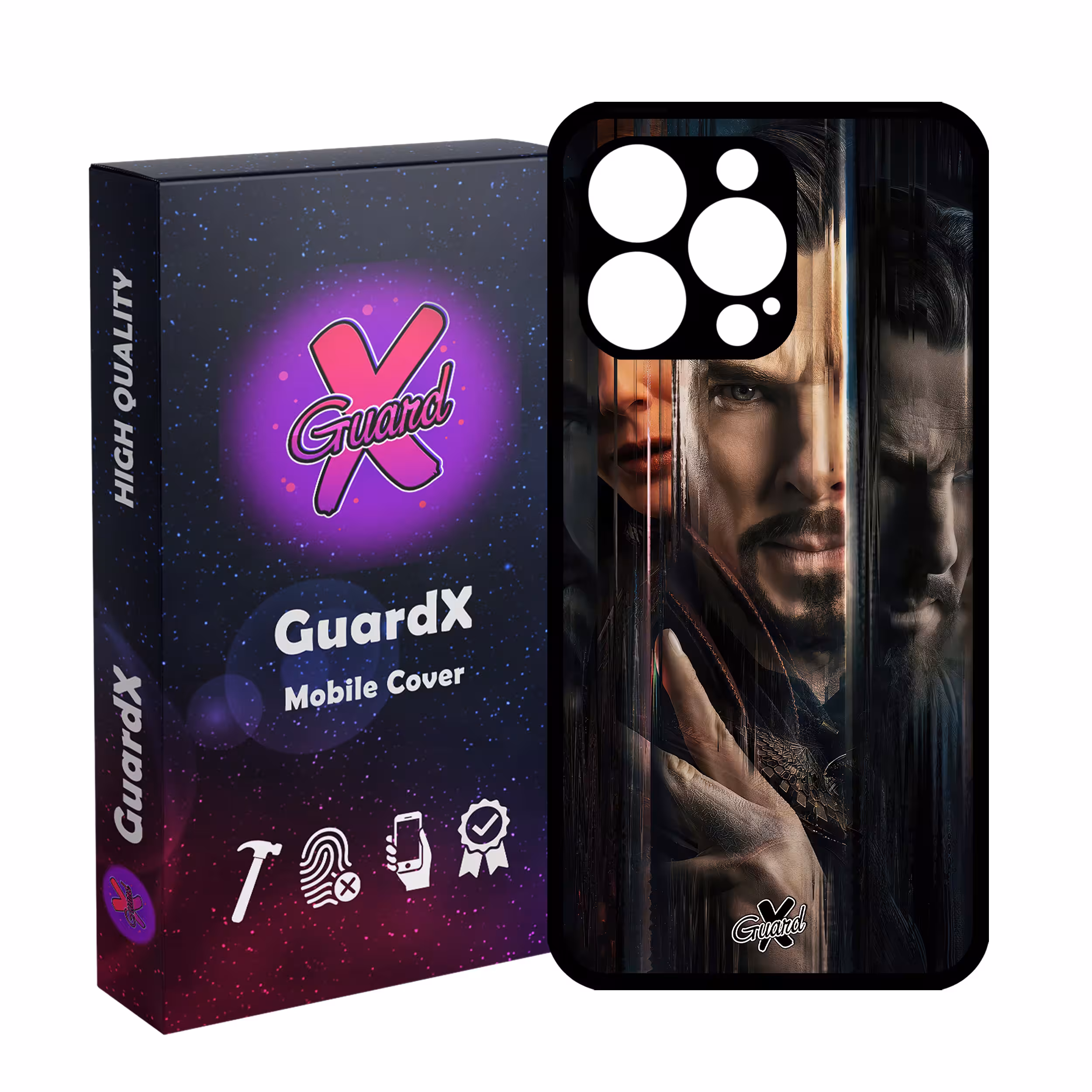 کاور گارد ایکس طرح دکتر استرنج مدل Glass10485 مناسب برای گوشی موبایل اپل iPhone 13 Pro