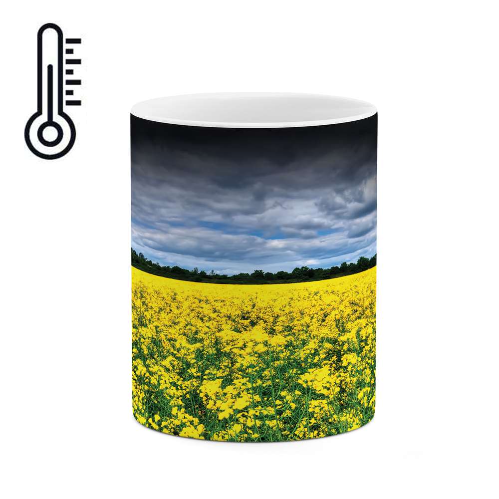 ماگ حرارتی طرح دشت گل مدل mgh01711