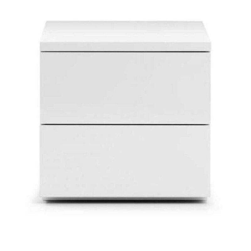 پاتختی دو کشو ساده درب مگنتی | choobsub