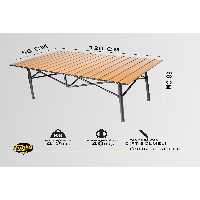 ست میز و صندلی کمپ چند رنگ Family Xl اردوگاه آلومینیومی تاشو الگوی چوبی 120X55X68 فانکی چیز Funky Chairs