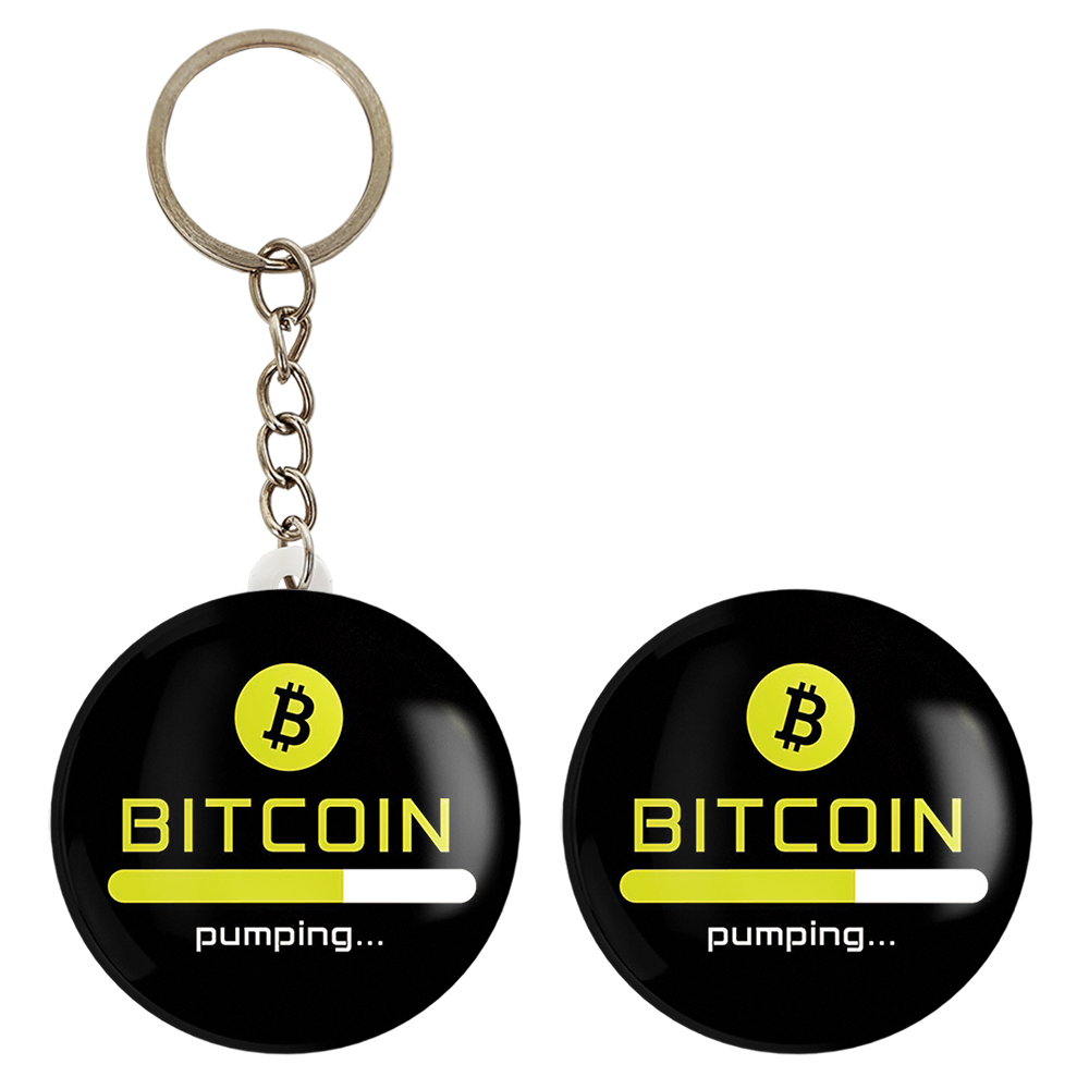 پیکسل خندالو مدل ارز دیجیتال بیت کوین کد 10898 به همراه جاکلیدی