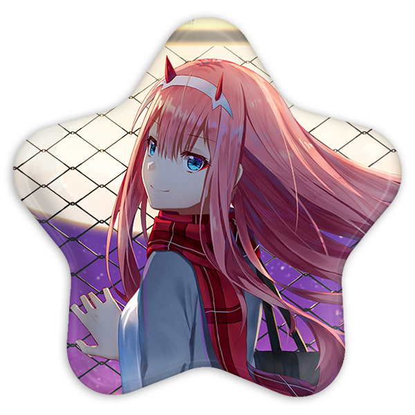 پیکسل خندالو طرح زیروتو انیمه دارلینگ در فرنکس مدل ستاره ای کد 11989