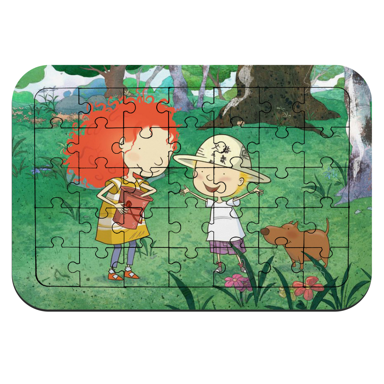 پازل 35 تکه طرح انیمیشن نیکا و داداشی مدل NI905