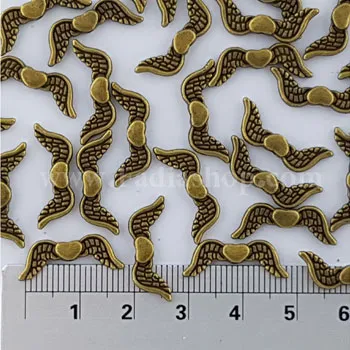 لوازم بدلیجات دستبند زرد قلم قلب بال دار