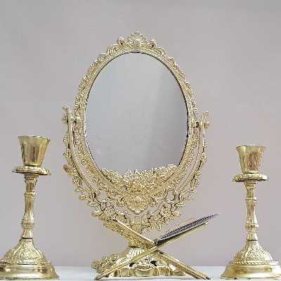 آینه و شمعدان مدل یاقوت k003 به همراه رحل قرآن