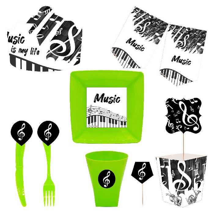  مجموعه 72 عددی تم تولد طرح موسیقی کلاسیک