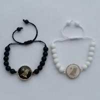 دستبند مدل ماه تولد شهریور و شهریور F75 مجموعه 2 عددی