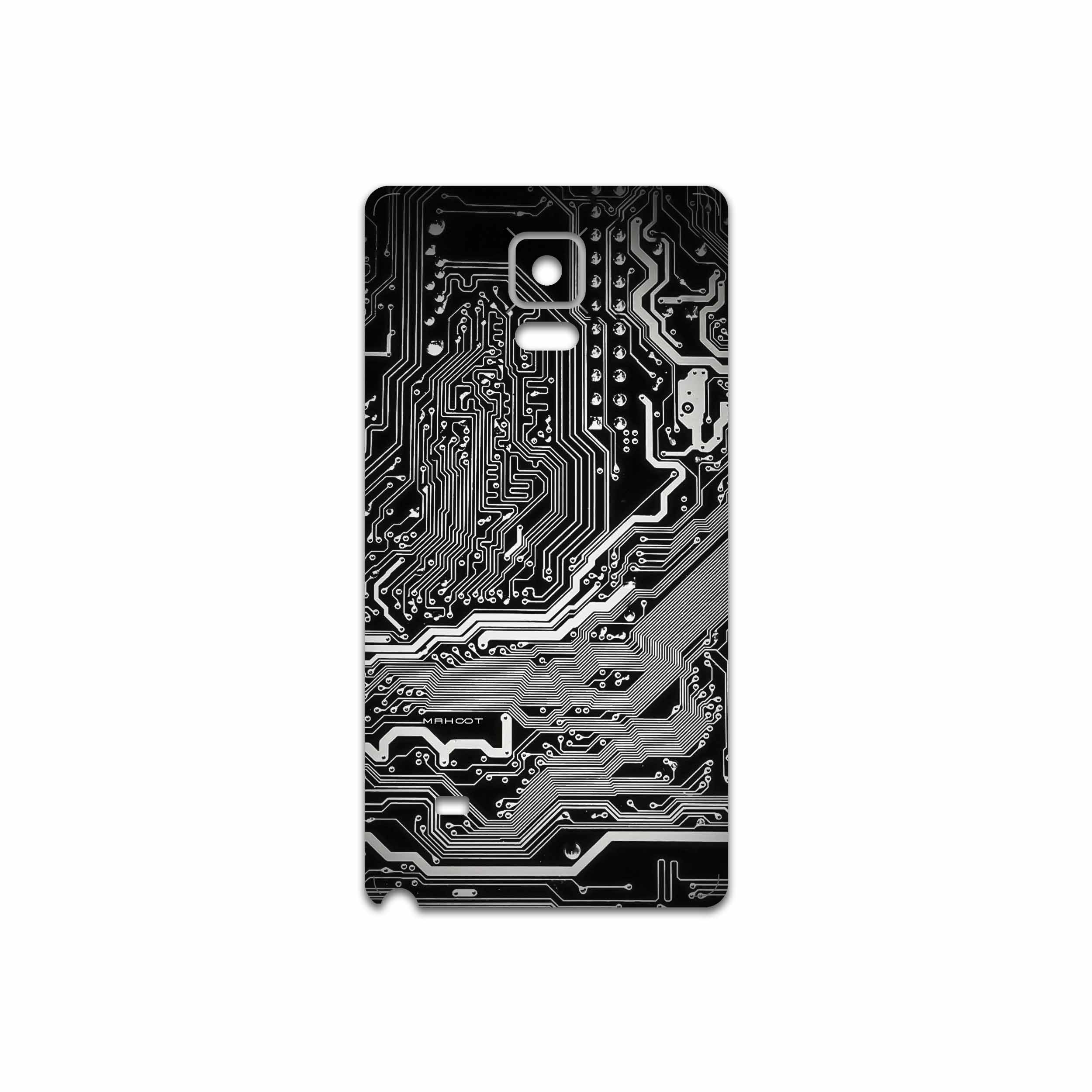برچسب پوششی ماهوت مدل Black Printed Circuit Board مناسب برای گوشی موبایل سامسونگ Galaxy Note 4