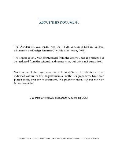 خرید و دانلود نسخه کامل کتاب Design Patterns CD: Elements of Reusable Object-Oriented Software, (CD-ROM)