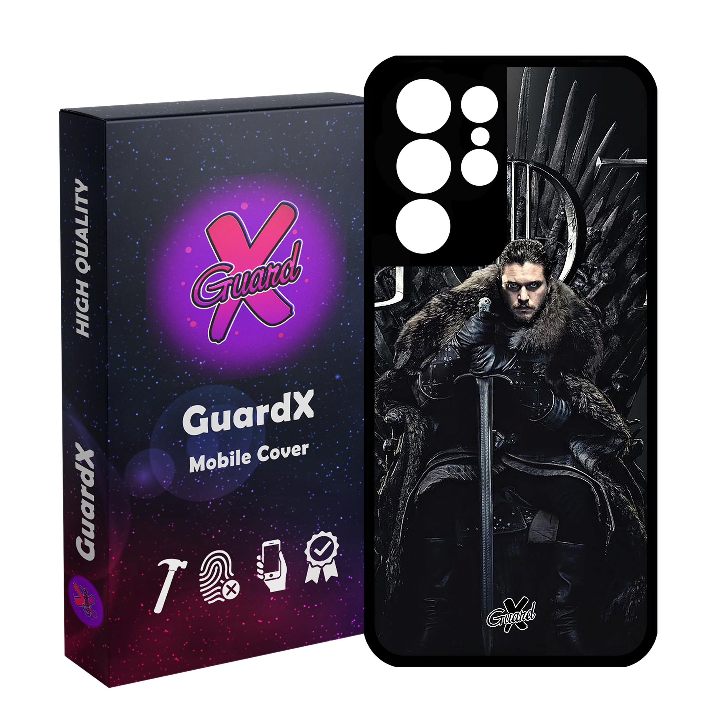 کاور گارد ایکس طرح Jon Snow مدل Glass10416 مناسب برای گوشی موبایل سامسونگ Galaxy S21 Ultra