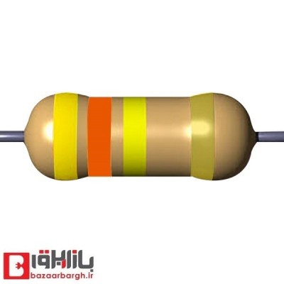 مقاومت 430 کیلو اهم 1/4 وات 5 درصد