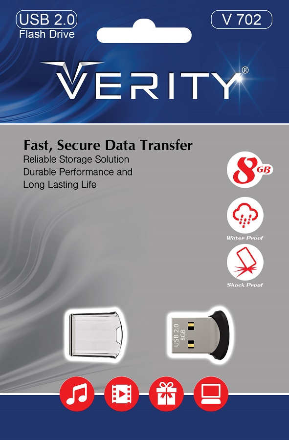 فلش مموری وریتی وی 702 با ظرفیت 8 گیگابایت