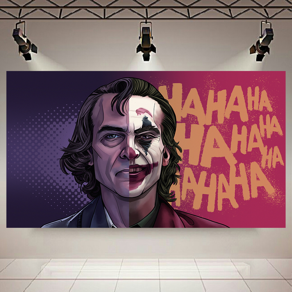 تابلو بوم طرح جوکر مدل دوچهره کد AR4840