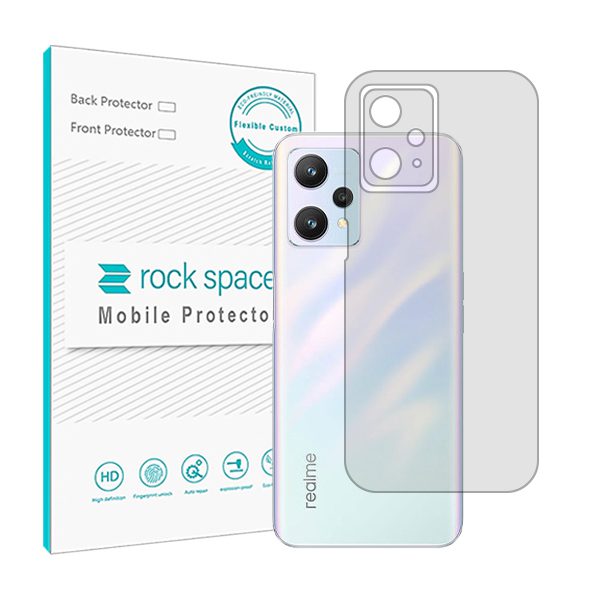 گلس محافظ پشت گوشی ریلمی 9 5G مدل نانو هیدروژل شفاف برند راک اسپیس کد S