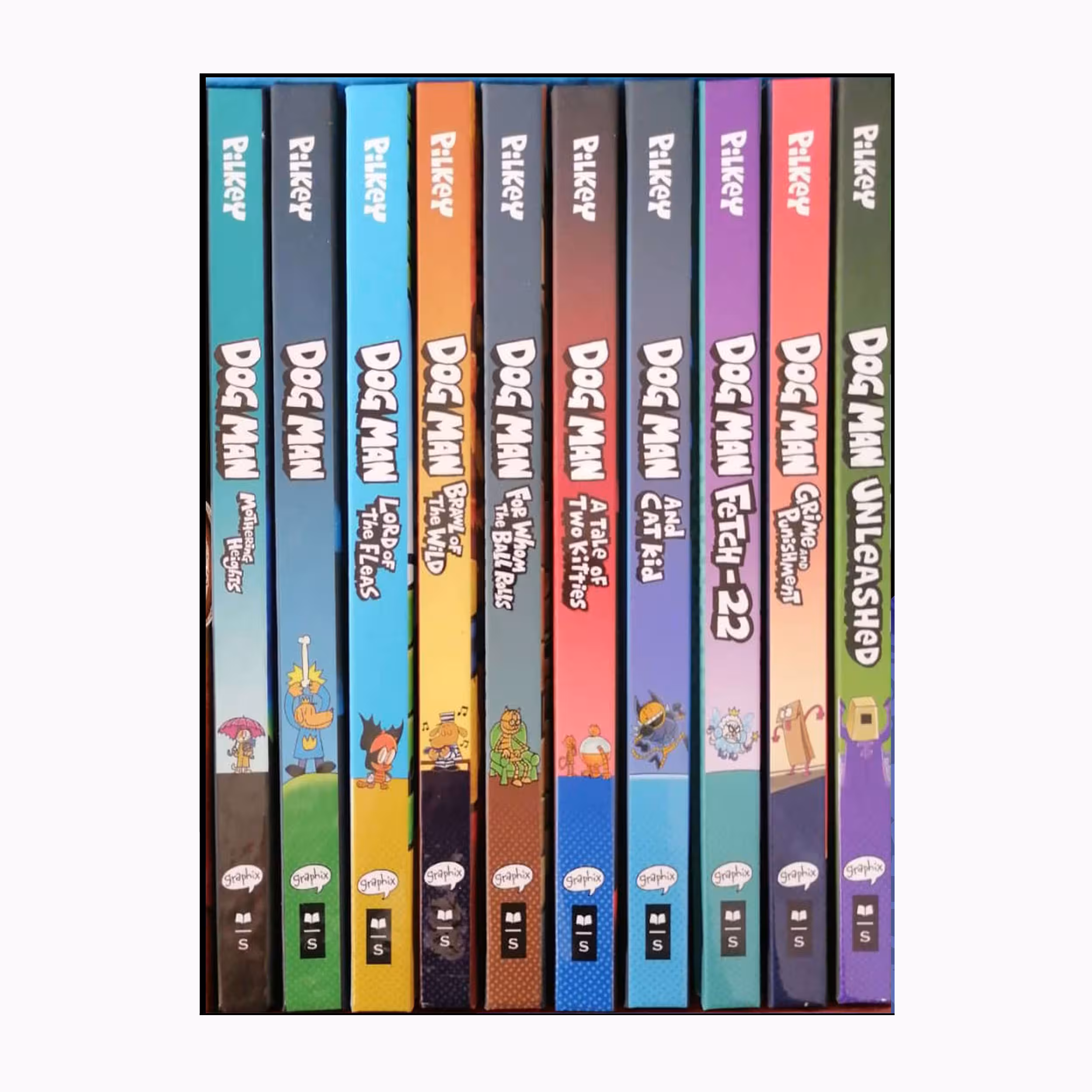 کتاب Dog Man Series اثر Dav Pilkey انتشارات scholastic ده جلدی