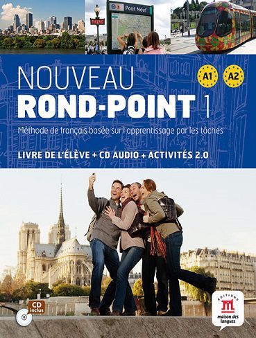 کتاب فرانسوی Nouveau Rond-Point 1 A1A2  Livre   CAHIER   CD AUDIO (رنگی)