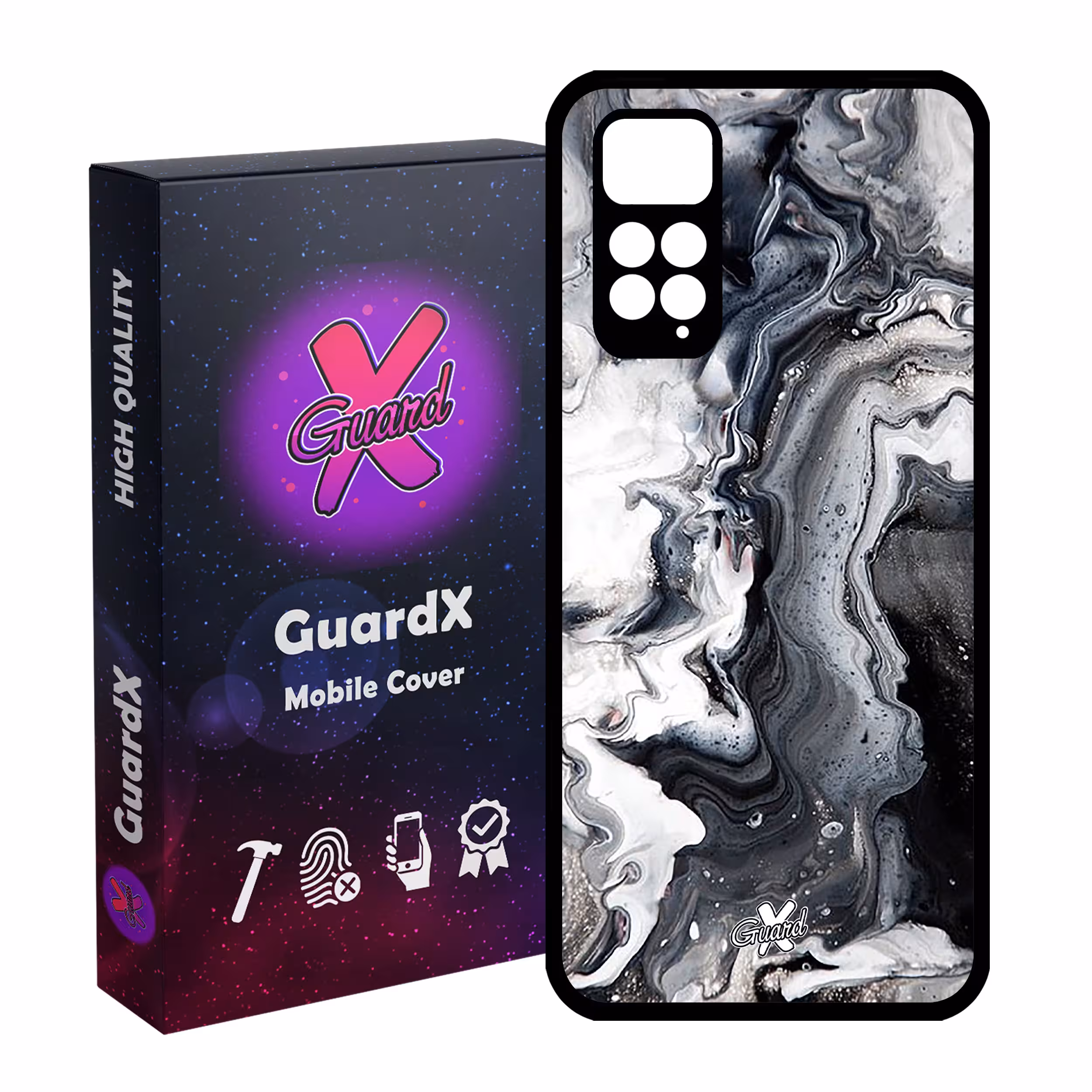کاور گارد ایکس طرح ماربل مدل Glass10277 مناسب برای گوشی موبایل شیائومی Redmi Note 11S/ Note 11 4G