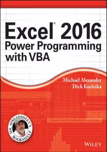 خرید و دانلود نسخه کامل کتاب Excel 2016: Power Programming with VBA