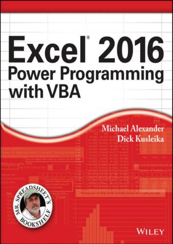 خرید و دانلود نسخه کامل کتاب Excel 2016: Power Programming with VBA