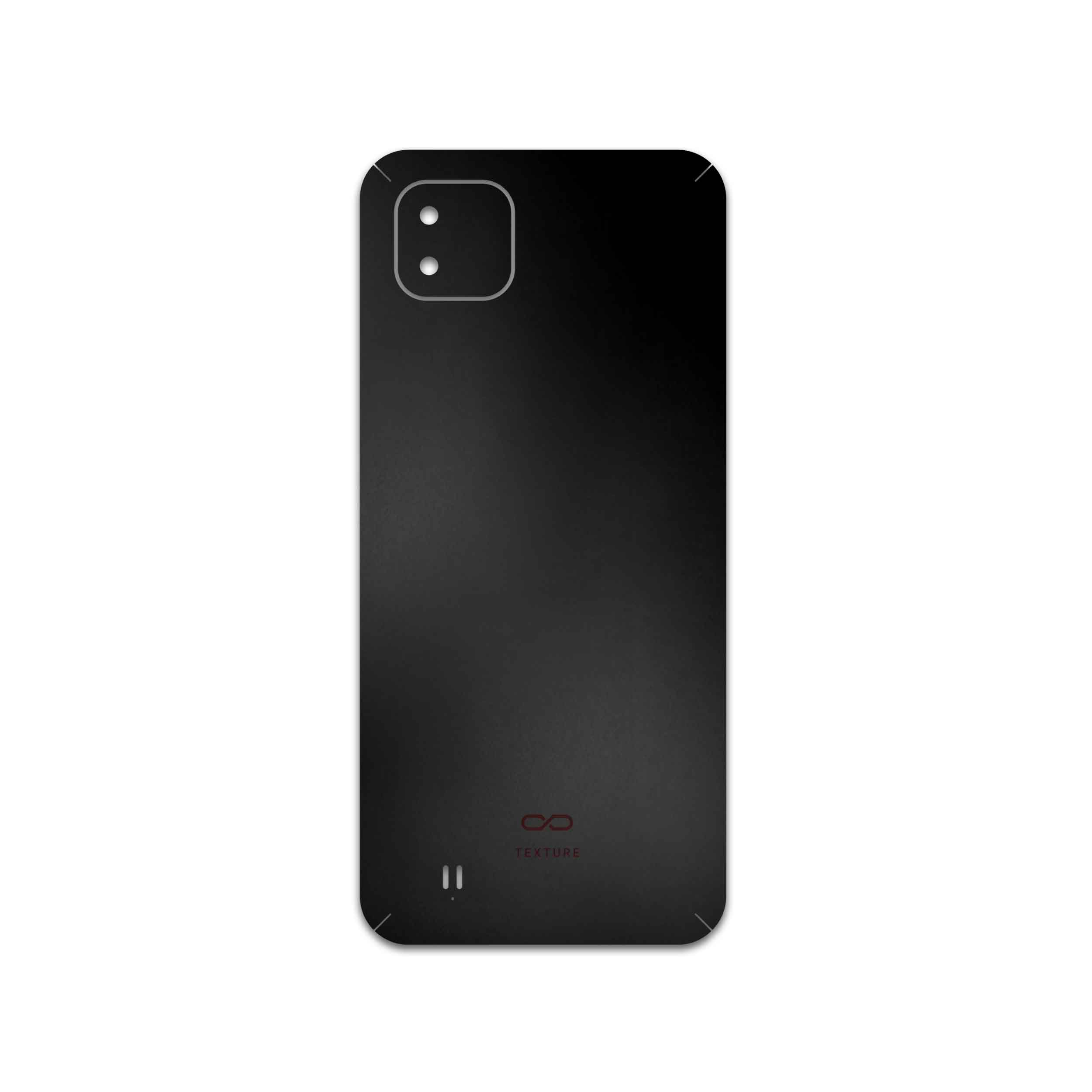 برچسب پوششی ماهوت مدل Matte-Black مناسب برای گوشی موبایل ریلمی C11 2021