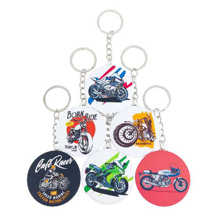 جاکلیدی خندالو مدل موتور سیکلت کد 363A مجموعه 6 عددی