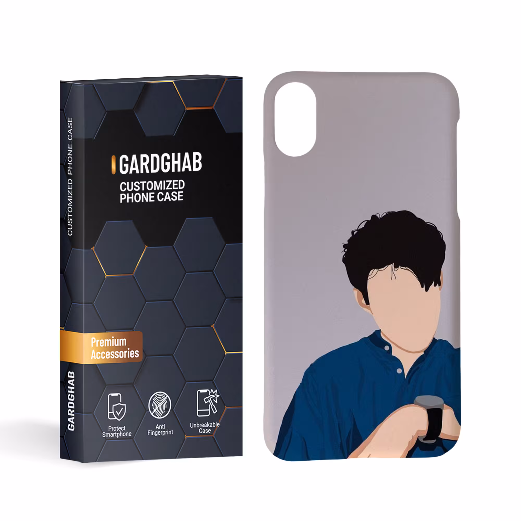 کاور گارد قاب مدل پسرانه مناسب برای گوشی موبایل اپل iphone x xs