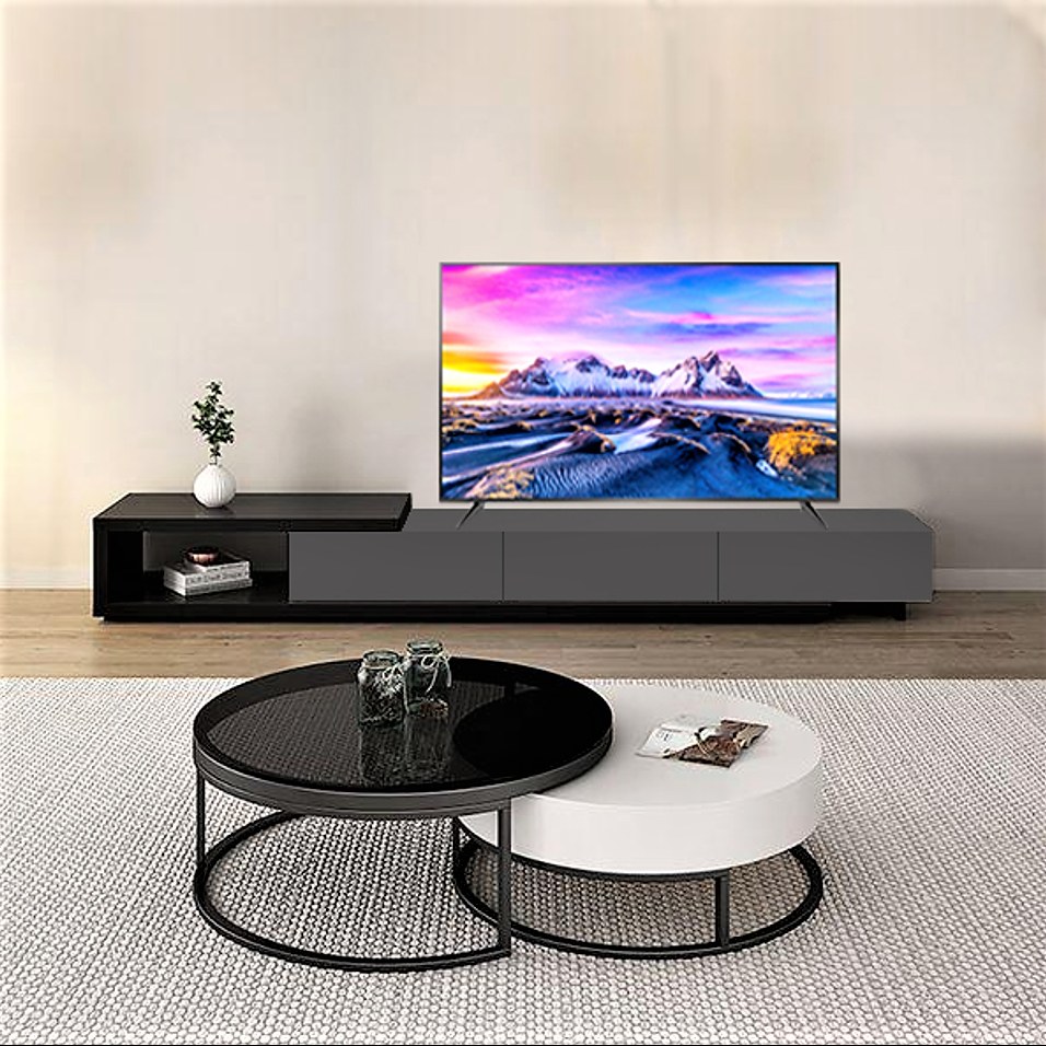 میز تلویزیون مینیمال U32 (مشکی طوسی)