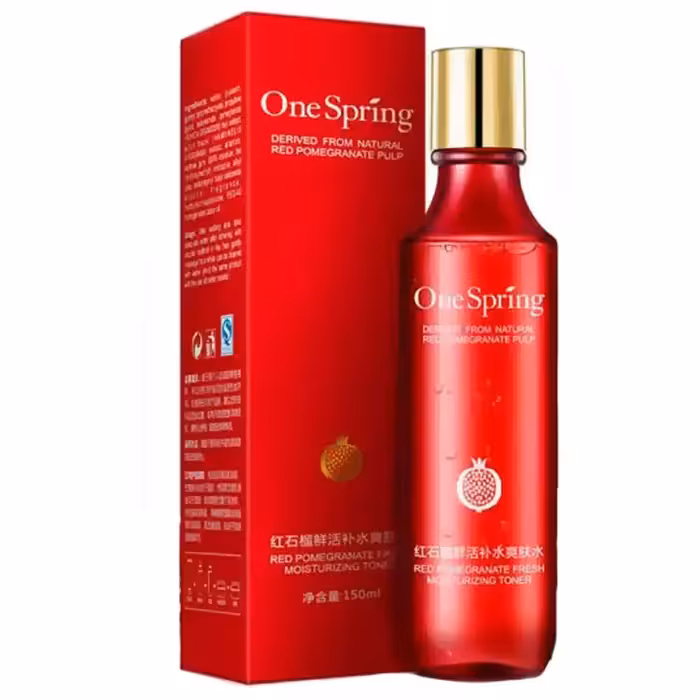 تونر پاک کننده صورت وان سپرینگ مدل POMEGRANATE حجم 150 میلی لیتر