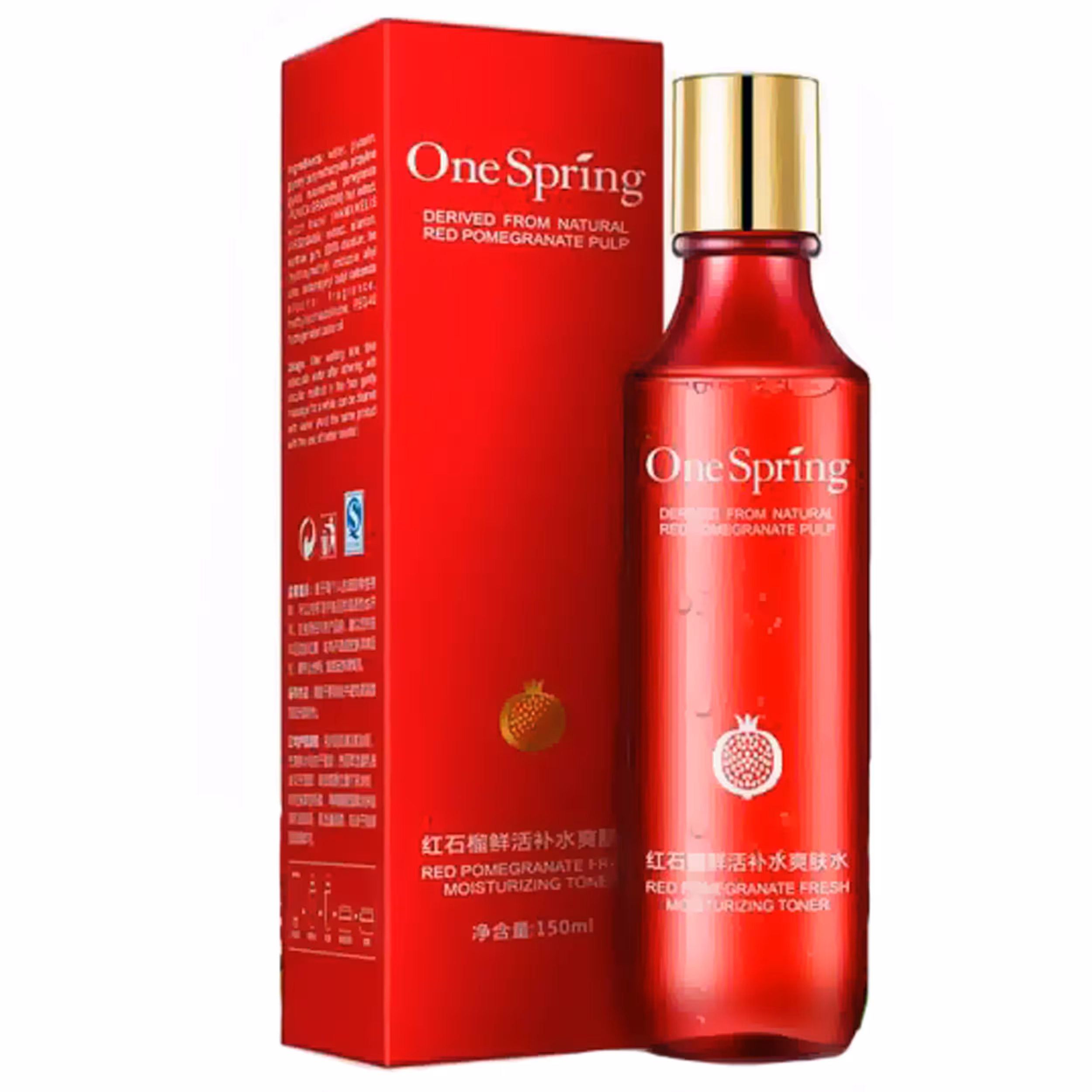 تونر پاک کننده صورت وان سپرینگ مدل POMEGRANATE حجم 150 میلی لیتر
