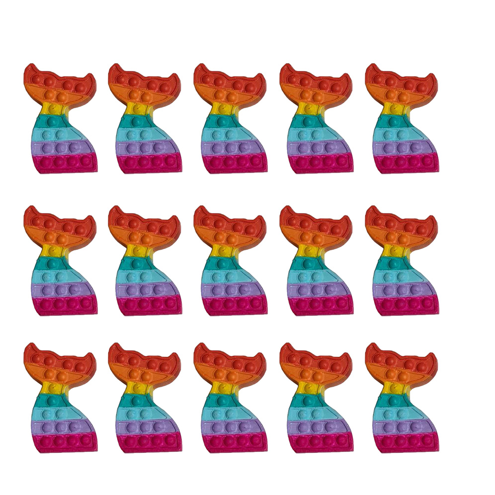   گیفت تولد مدل پاپت طرح دم پری دریایی مجموعه 15 عددی