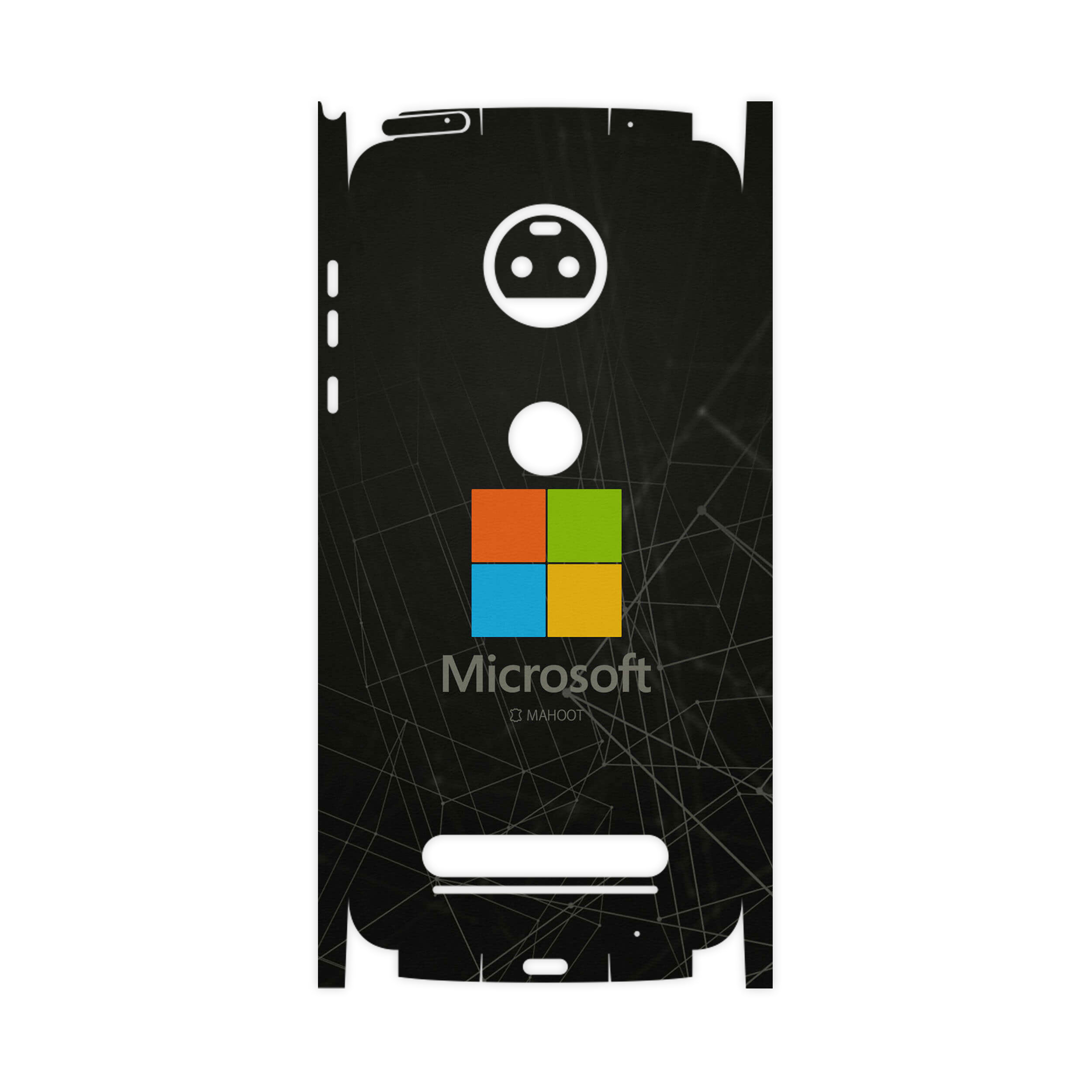 برچسب پوششی ماهوت مدل Mcrsft-FullSkin مناسب برای گوشی موبایل موتورولا Moto Z2 Force