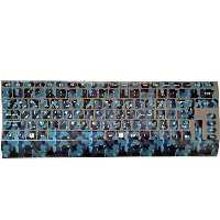 برچسب حروف فارسی کیبورد طرح ارتشی و چریکی مدل 101