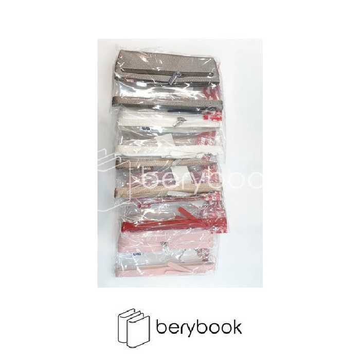 clips / کلیپس / جامدادی / چرم سه زیپ