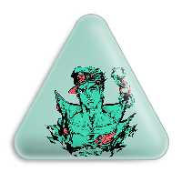 پیکسل خندالو طرح کوجو جوتارو انیمه جوجو Jojo مدل مثلثی کد 11506