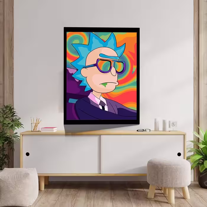 تابلو مدل Rick &amp; Morty کد F-1073